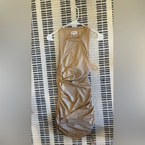 SUPERDOWN tan mini dress size XXS